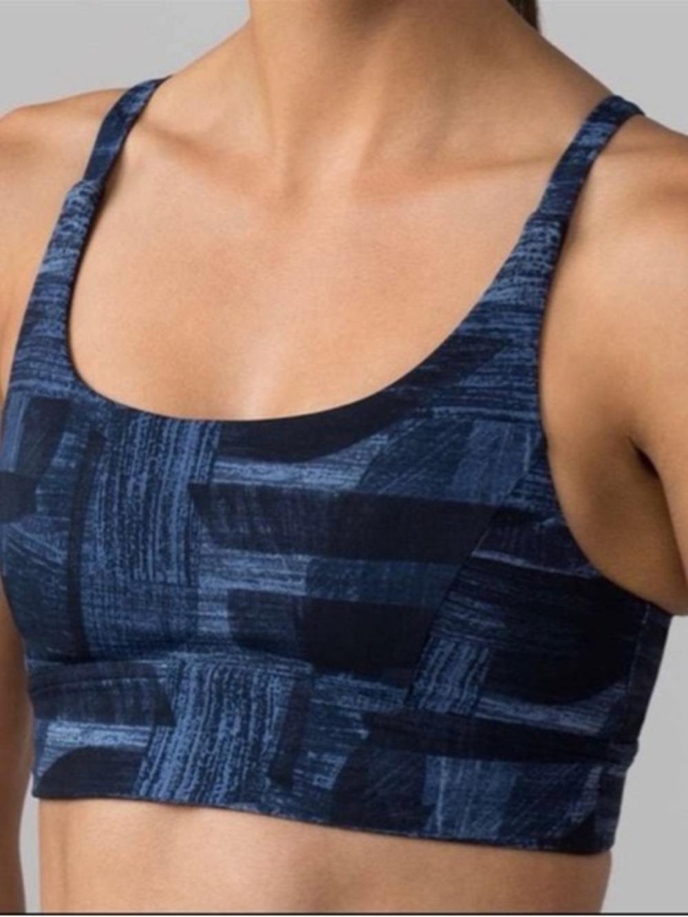 Lululemon Sports Bra Women's Size 2 Train Times Mesh Panel Racerback Athletic